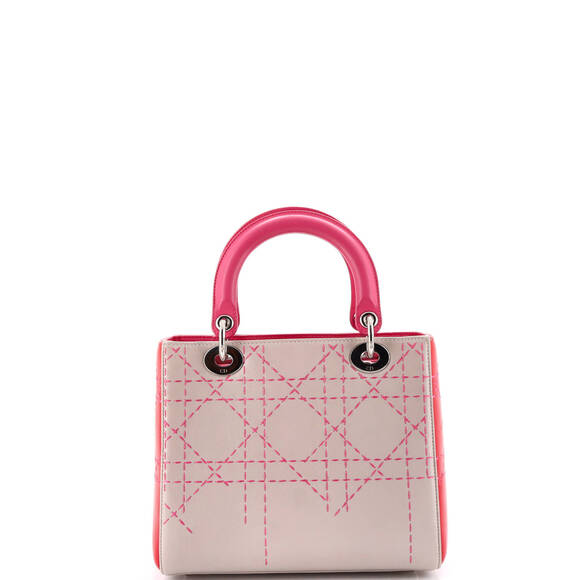 Christian Dior Medium Lady Dior Bag Cannage Stitch Leather - Picture 3 of 6